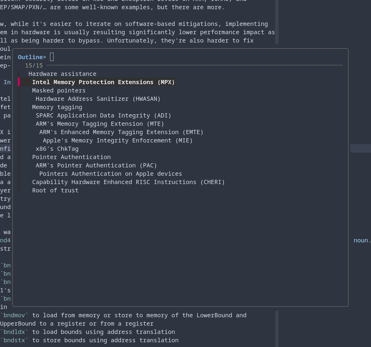 screenshot of the script in action